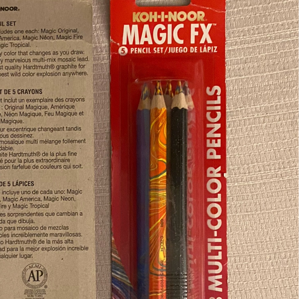 5piece KOH-I-NOOR Multicolor Pencils Artists-Quality MAGIC FX Mosaic Hardtmuth